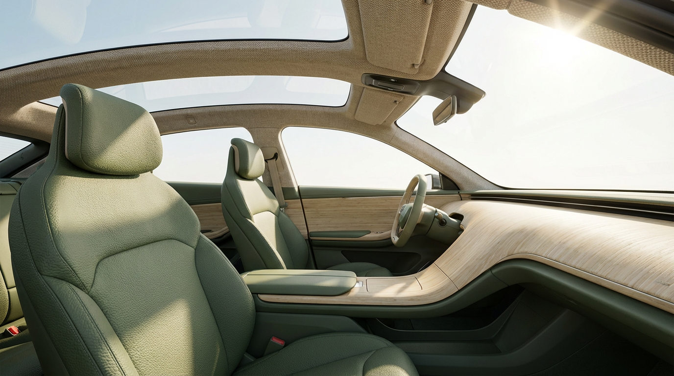 Do Vegan ao Bio: Como Interiores e Biomateriais Transformam o Carro Sustentável